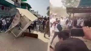 ssc gd students protest